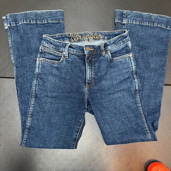 Wrangler Retro Mae Women’s Wide Leg Trouser Jeans 27x32 Western Cowgirl Denim - Picture 4 of 8